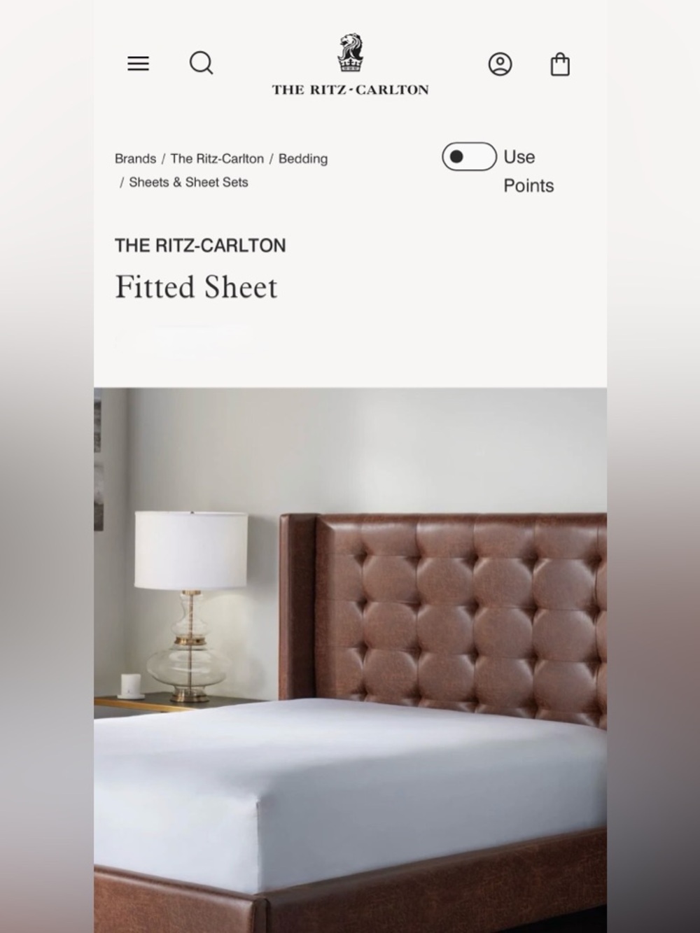 Frette Cotton Fitted Sheet made exclusively for The Ritz-Carlton - Picture 2 of 7